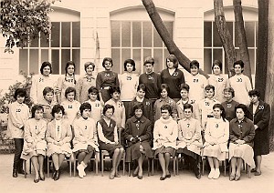 SIDI BEL ABBES COLLEGE MODERNE DE JEUNES FILLES 1962 1 ERE M1 MELLE GARCIA
